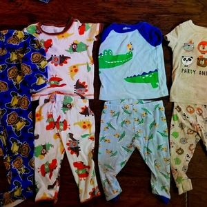 Boys size 12 month pajama lot